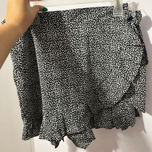 White and black skort!